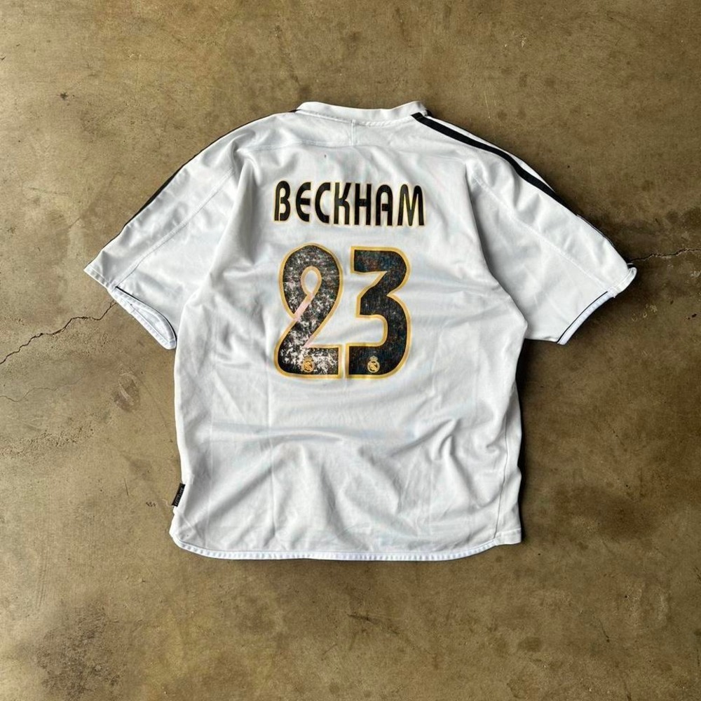 Adidas Real Madrid 2004‎ David Beckham white jersey